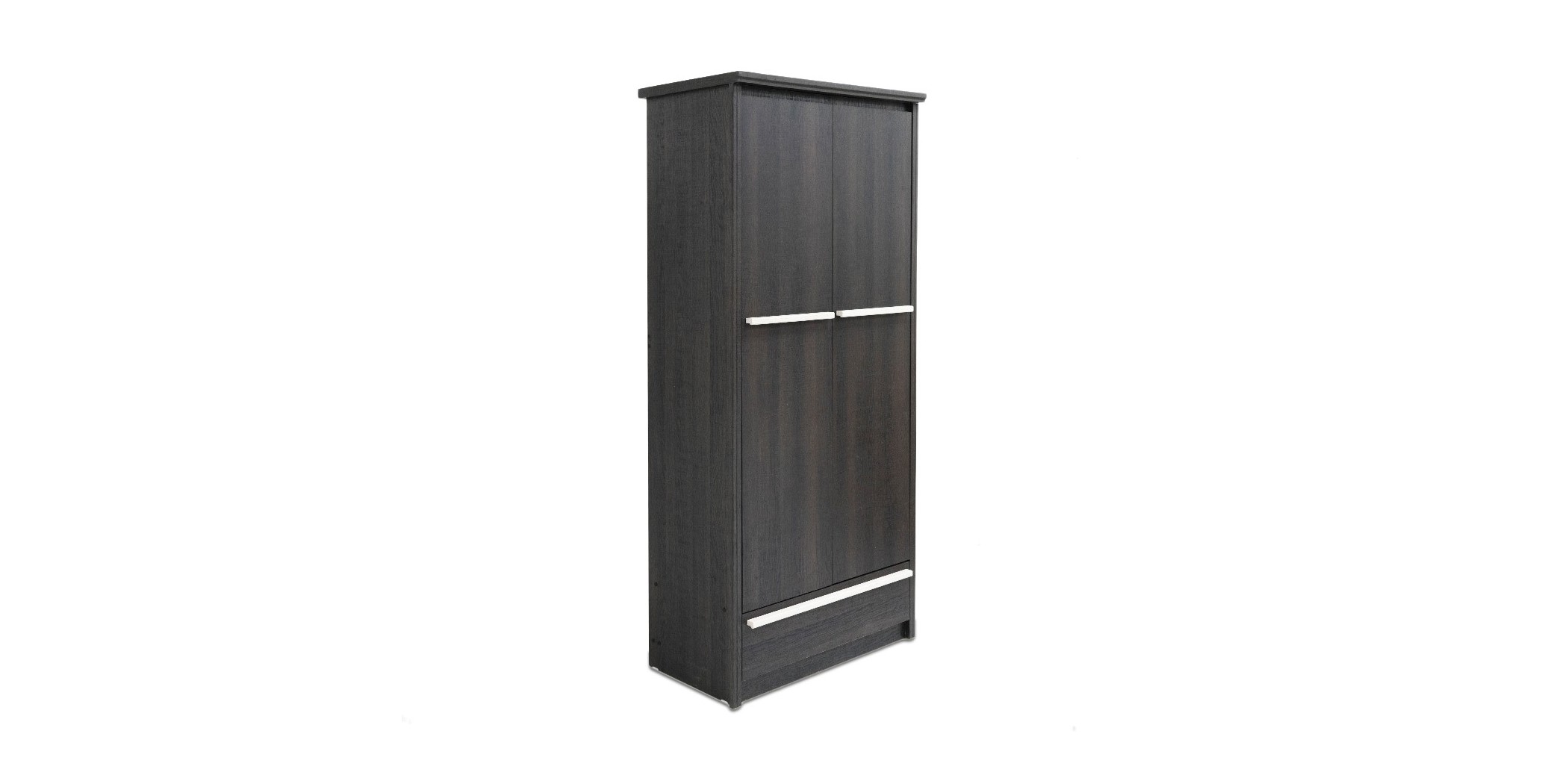 Gaza Wardrobe 2 Doors Ebony Oak PB