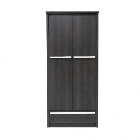 Gaza Wardrobe 2 Doors Ebony Oak PB