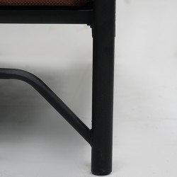 Nelinha Bed 160x200 cm Metal Sandy Black