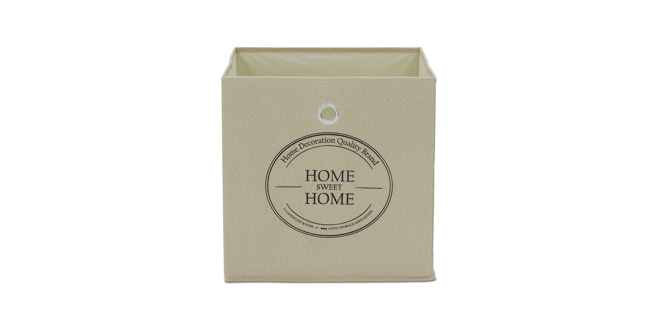 Novena Storage Box Beige Home Sweet Home 001948