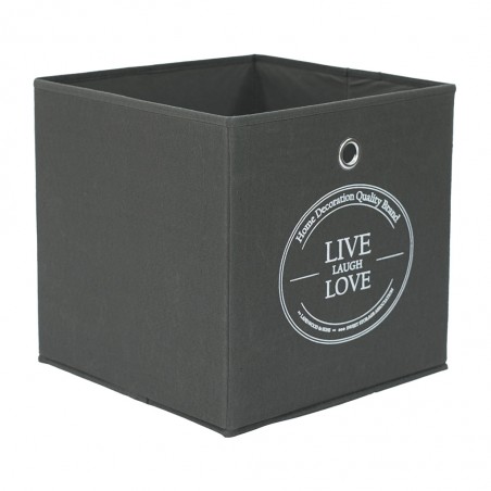 Novena Storage Box Anthracite Live Laugh Love