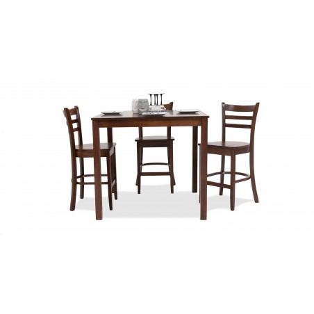 Lydon Table and 4 Chairs Rubberwood