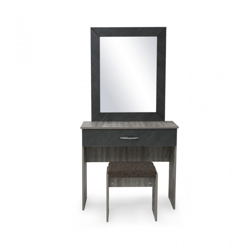 Kinzey Dressing Table+Pouf Grey Mistral & Stone Kinzey Dressing Table+Pouf Grey Mistral & Stone