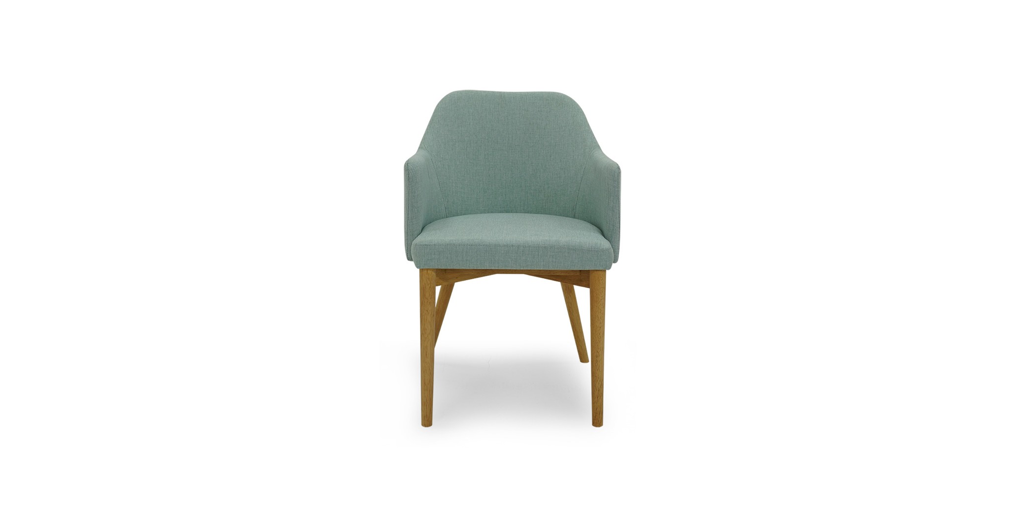 Gitel Arm Chair Natural/Sea Green Color