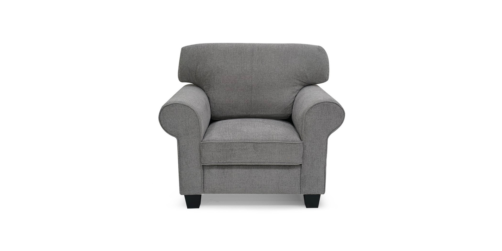 Vixon Accent Chair Grey Color Fabric