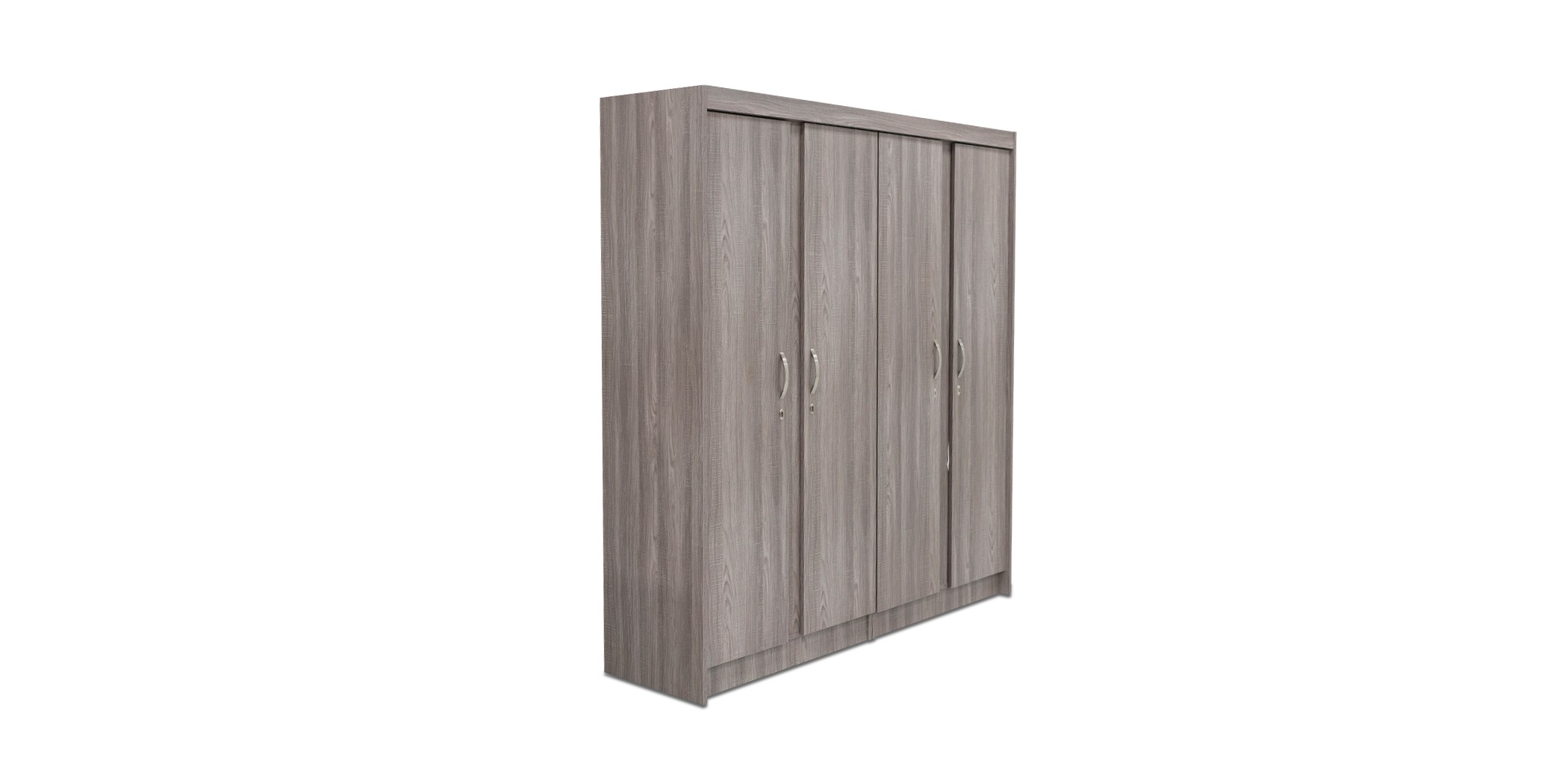 Colton Wardrobe 4 Doors MDF Grey