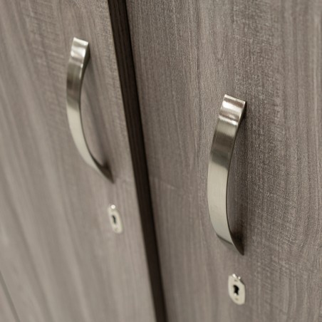 Colton Wardrobe 4 Doors MDF Grey