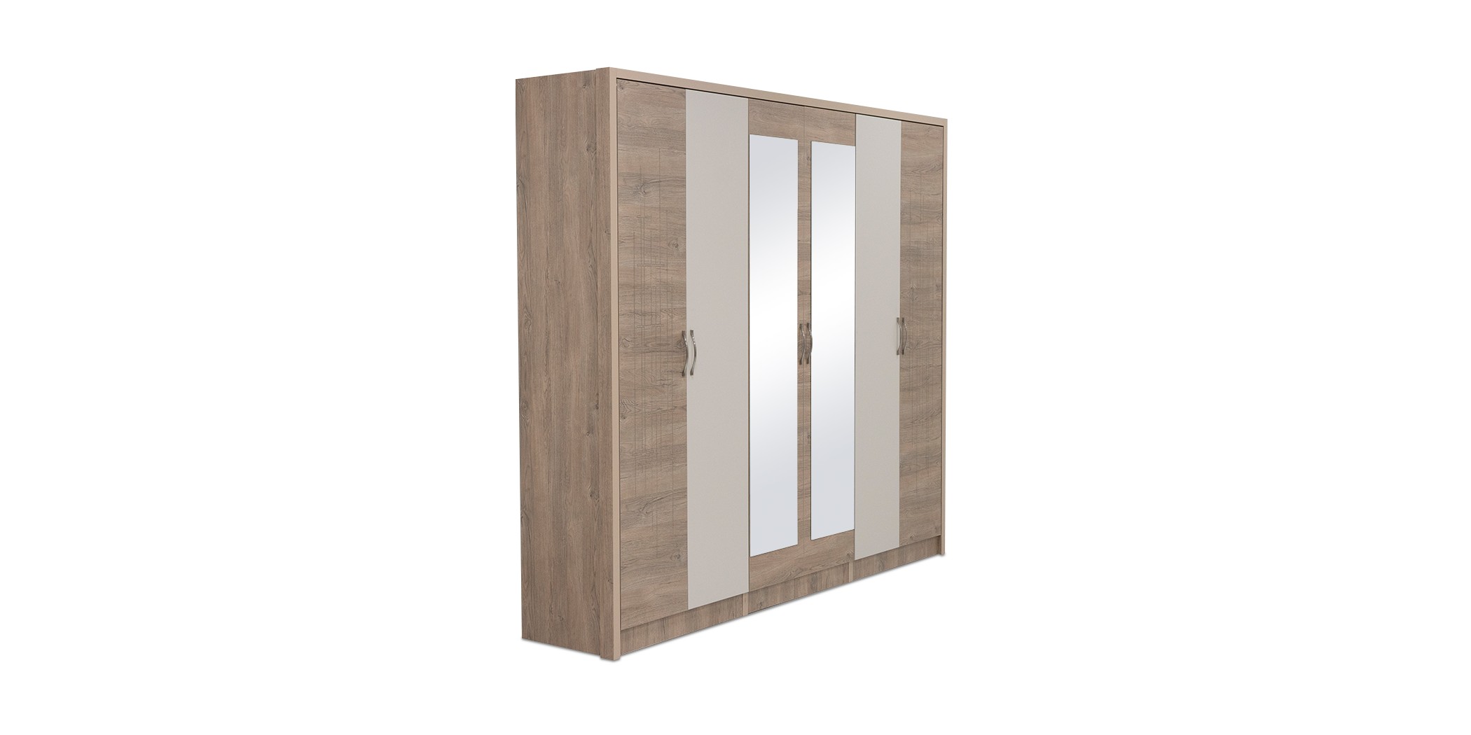 Portobello Wardrobe 6 Doors Abstract Design