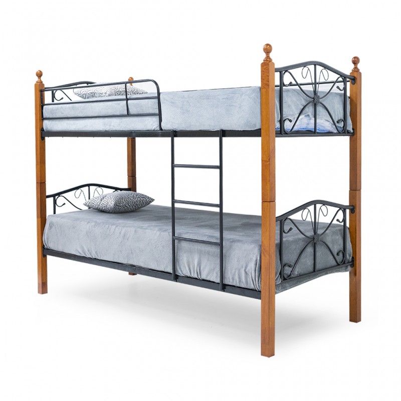 Princess Bunk Bed 90x190 cm Rubberwood/Metal Princess Bunk Bed 90x190 cm Rubberwood/Metal