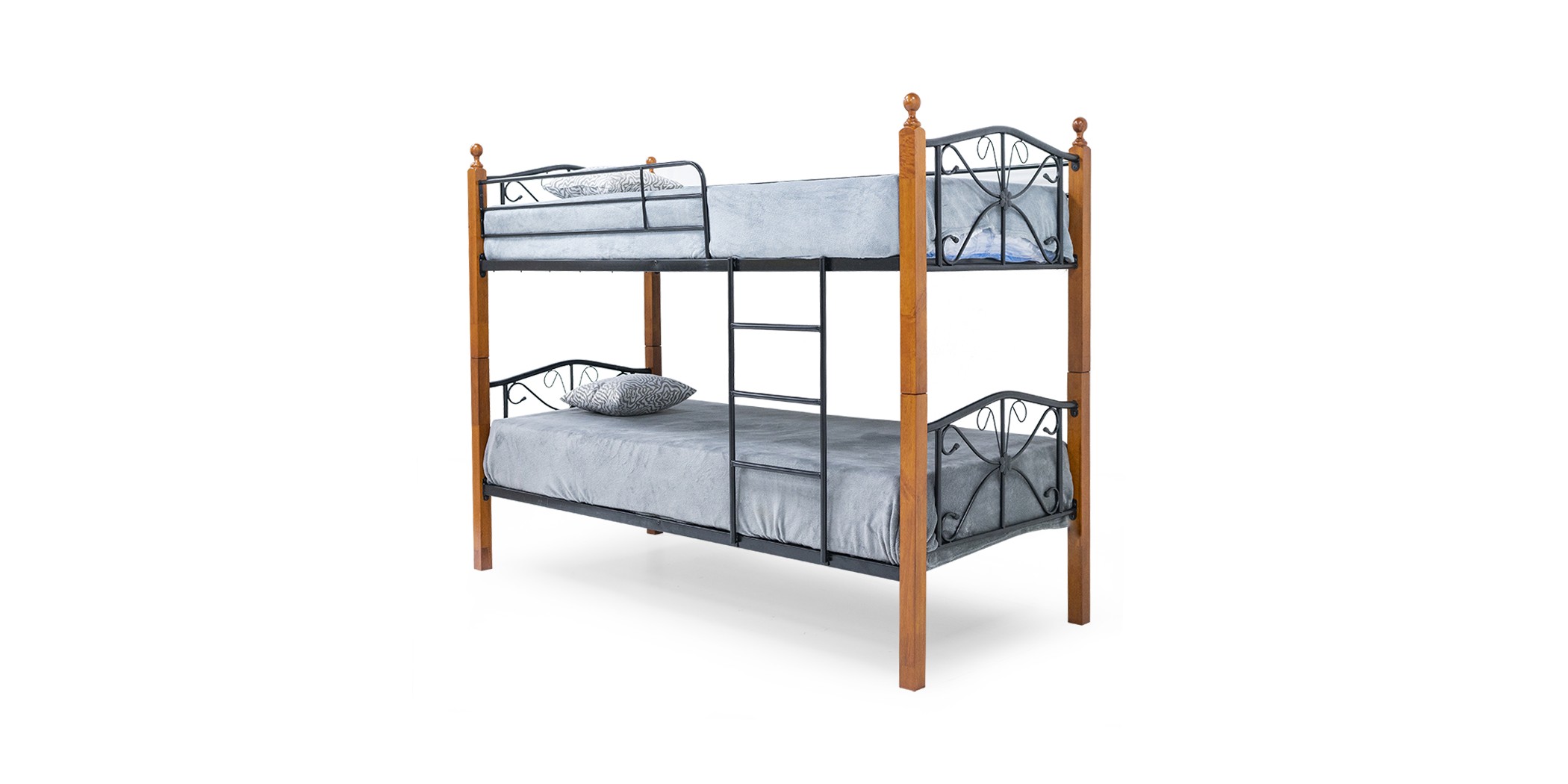 Princess Bunk Bed 90x190 cm Rubberwood/Metal