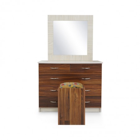 Tripoli Dressing Table MDF Kiaat and Creamywood