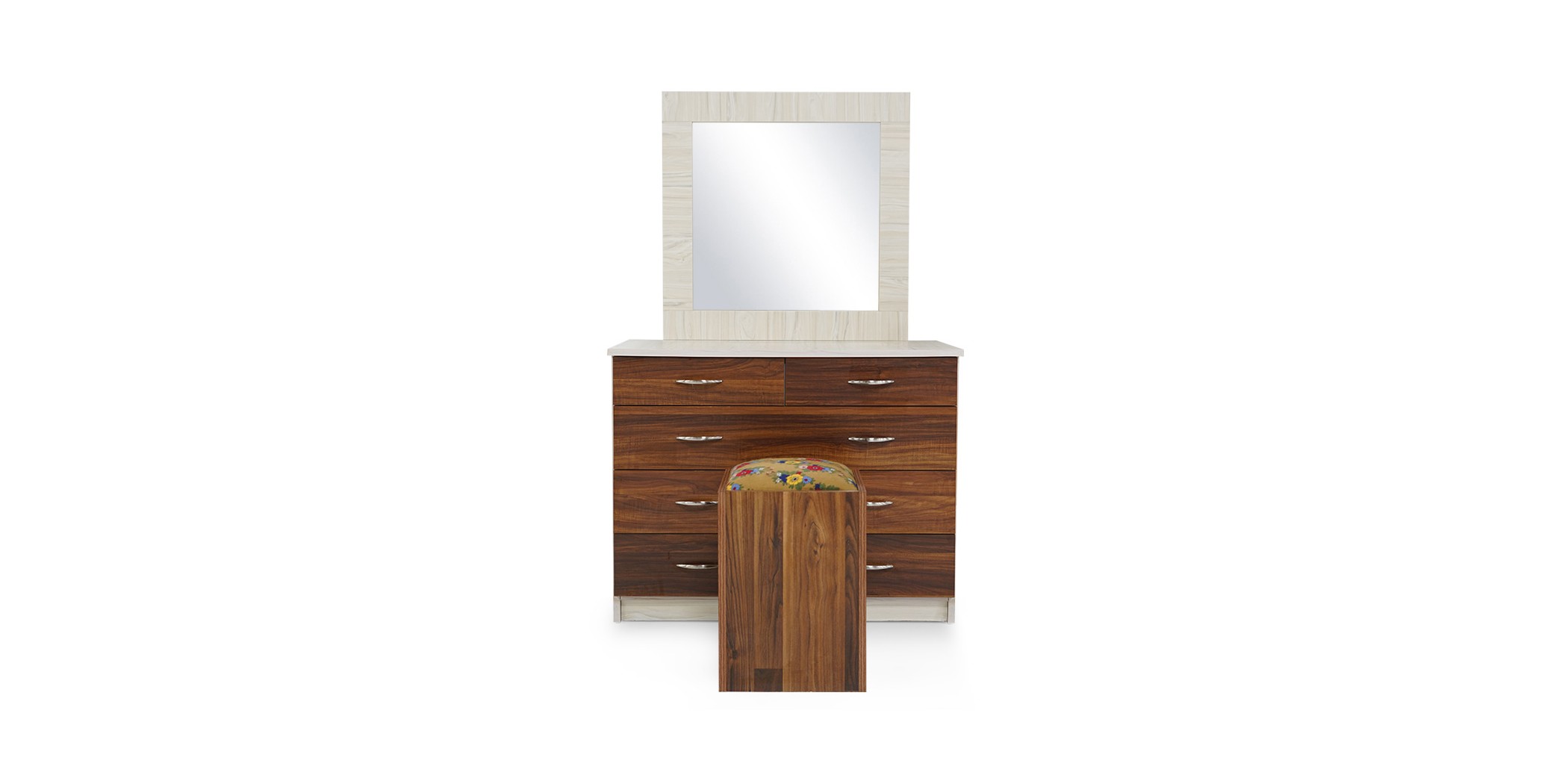 Tripoli Dressing Table MDF Kiaat and Creamywood