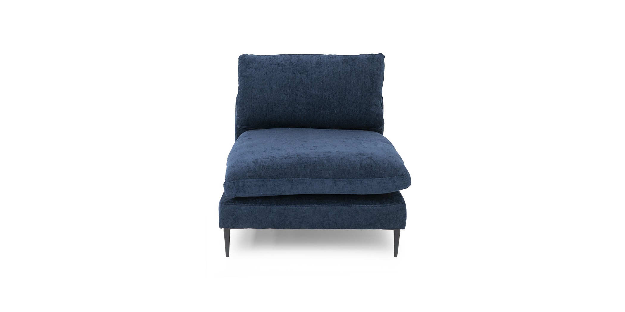 Tamarin Armless Chair D.Blue Col Fabric