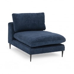 Tamarin Armless Chair D.Blue Col Fabric