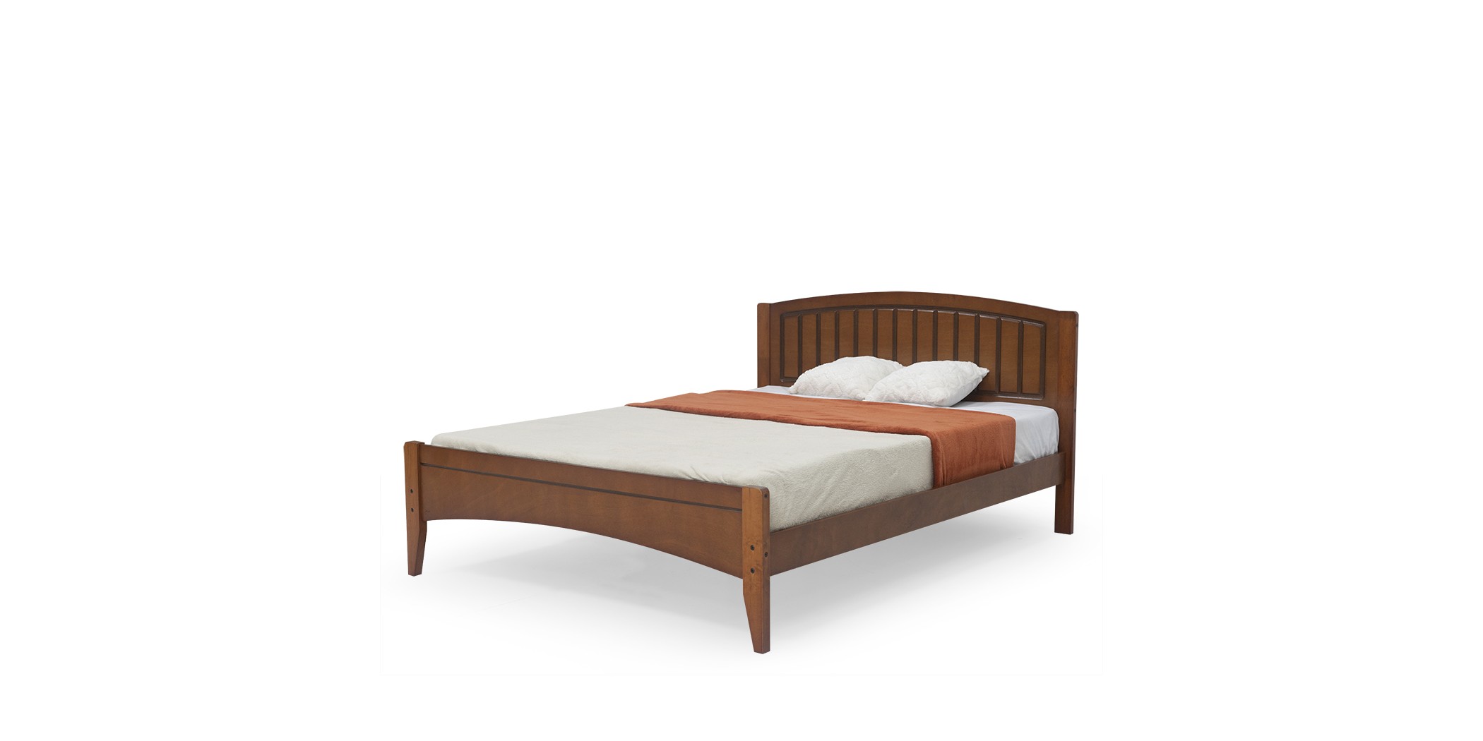 Laura Bed 140x190 cm D.Oak Rubberwood