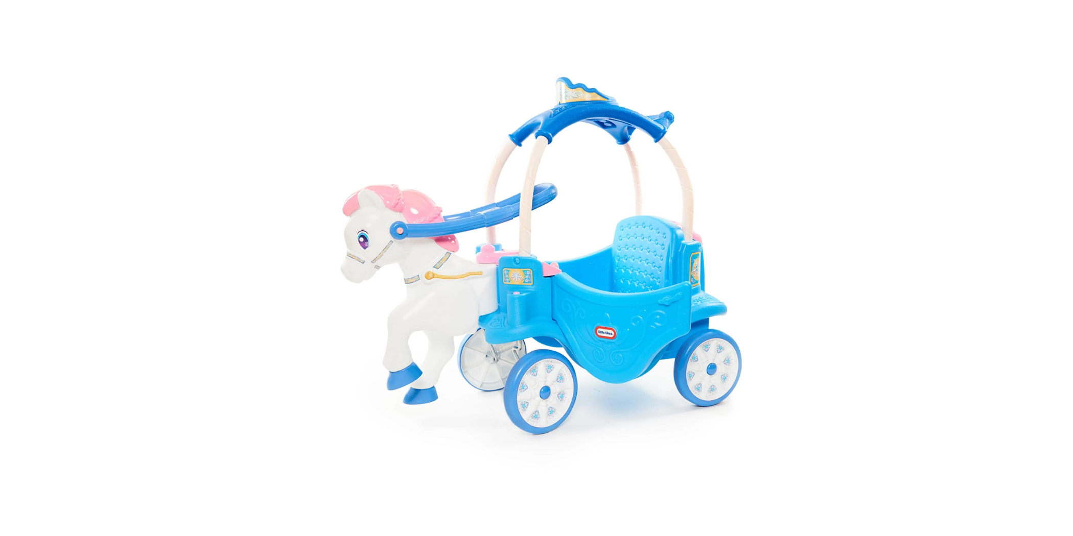 Little Tikes Outdoor Princess Horse & Carriage Frosty Blue 650970M