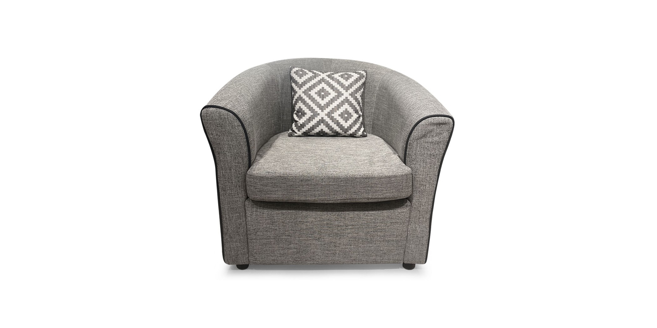 Ivy Tub Chair Grey Fabric