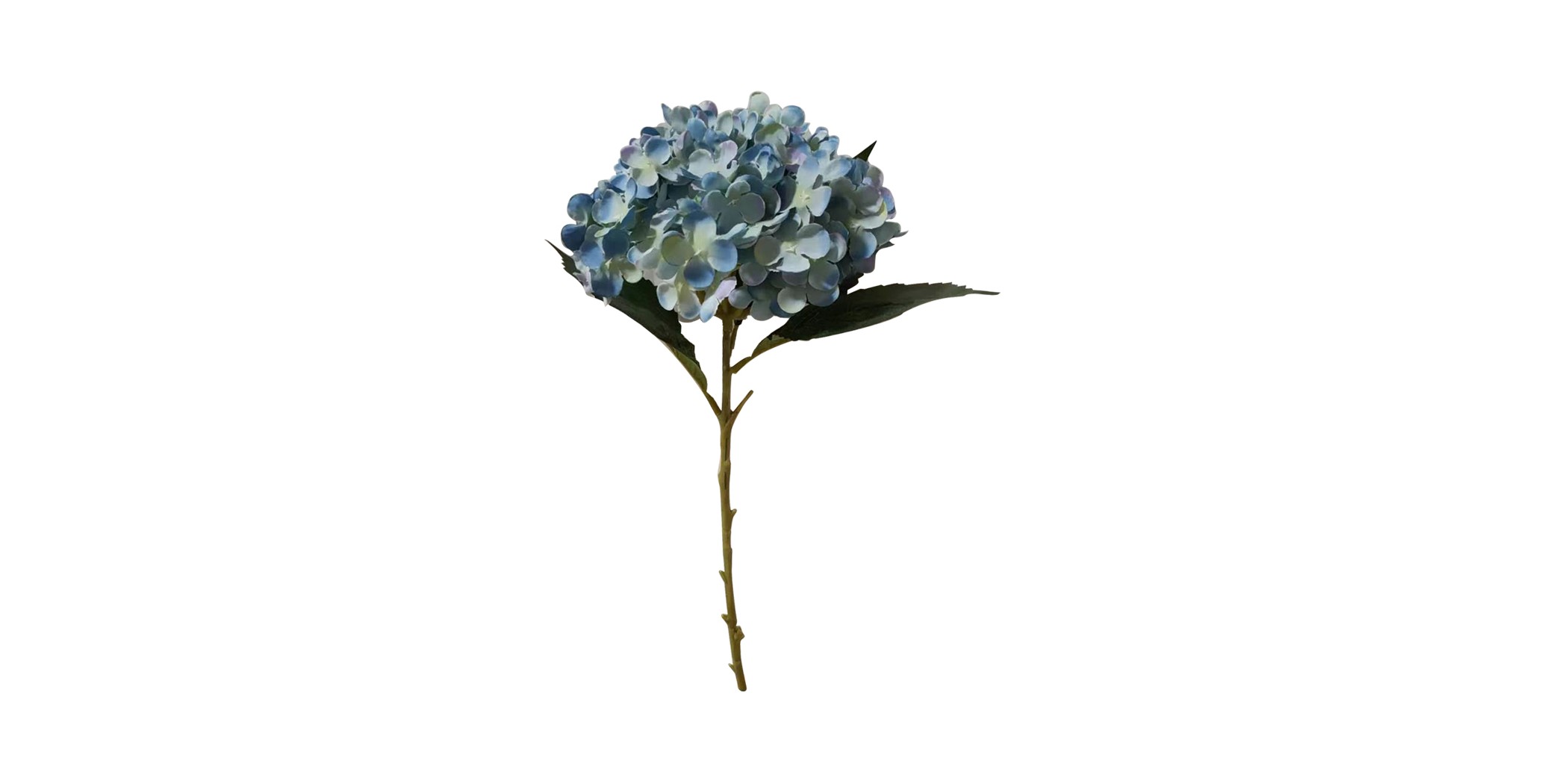 Flower Hydrangea Single Branch Turquoise