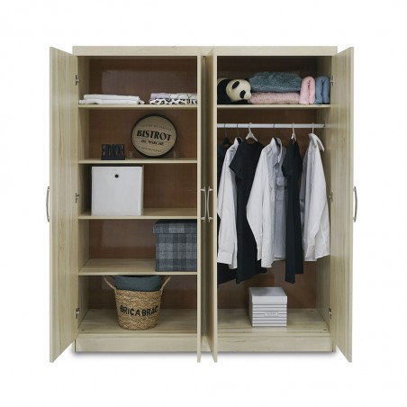 Sion Wardrobe 4 Doors In Melamine MDF