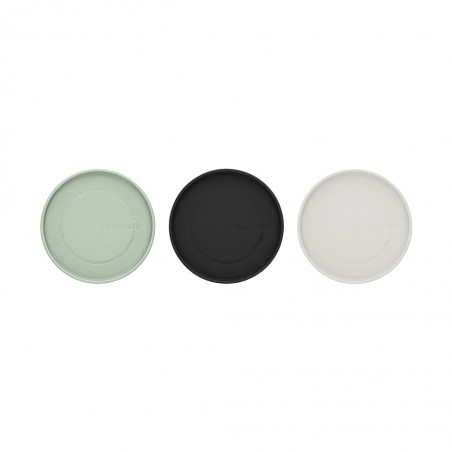 Brabantia 100550 Set of 3 Pcs Mixed Stackable 10YW Glass Jars "O"