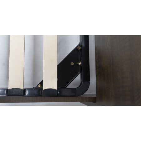 Shelton Bedroom Set Brown Flame and White Matt