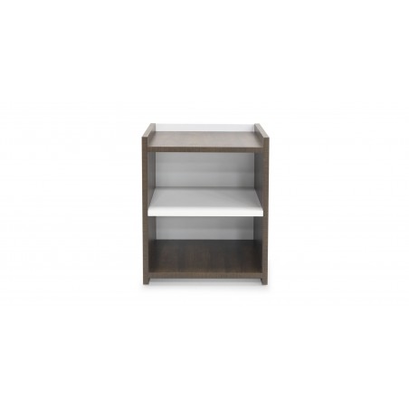 Shelton Bedroom Set Brown Flame and White Matt