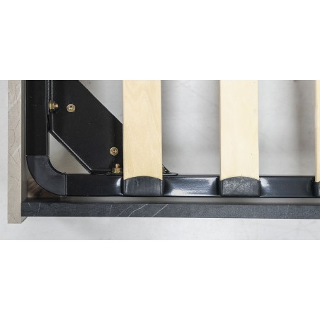 Royce Bedroom Set Greyash and Black Vein