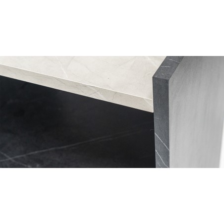 Royce Bedroom Set Greyash and Black Vein