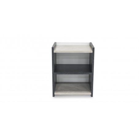 Royce Bedroom Set Greyash and Black Vein