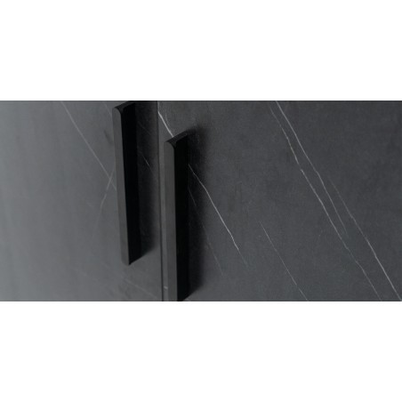 Royce Bedroom Set Greyash and Black Vein