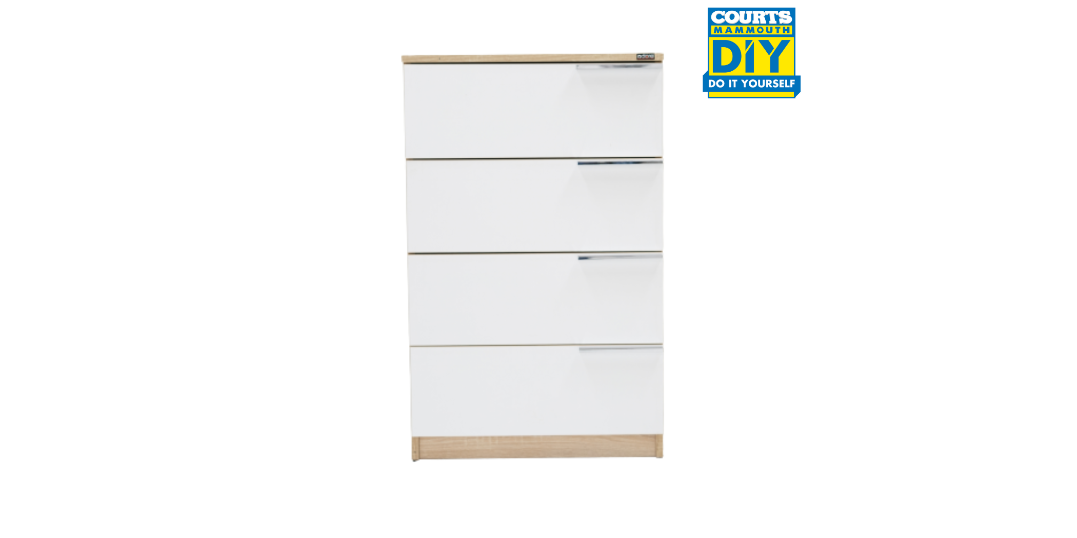 Chest W/4 Drawers Sonoma & Diamond White