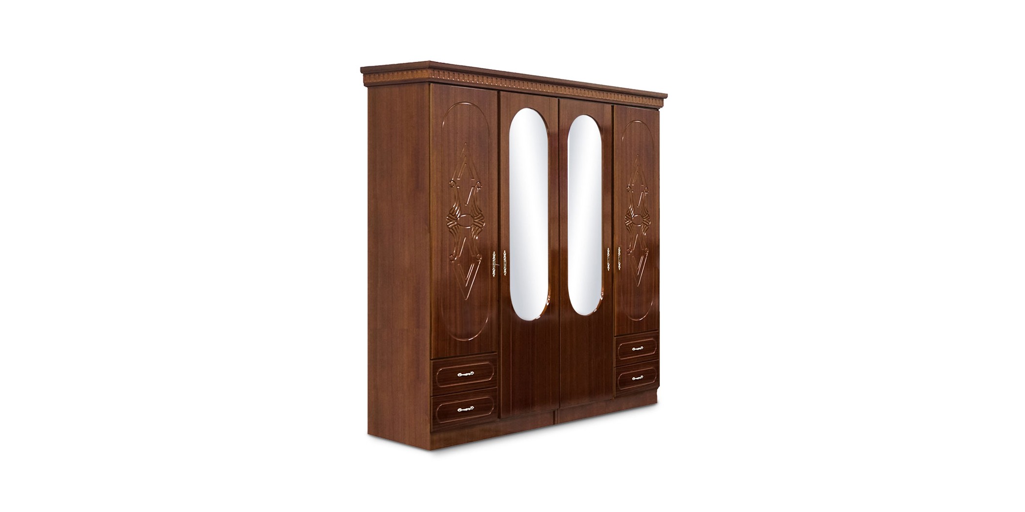 Henderson Wardrobe 4 doors Veneer Sapele