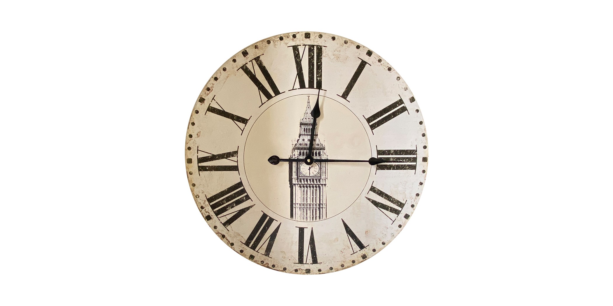 Rosario Wall Clock Wooden 60 cm