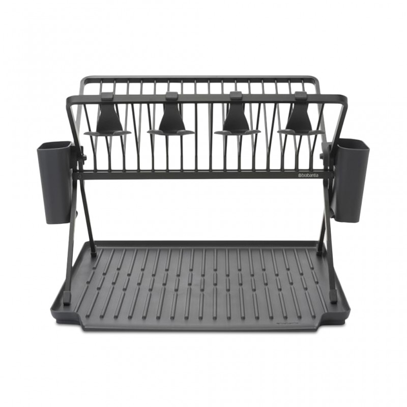 Brabantia 139482 Large Dark Grey SinkSide Foldable Dish Rack 5YW "O" Brabantia 139482 Large Dark Grey SinkSide Foldable Dish Rack 5YW "O"