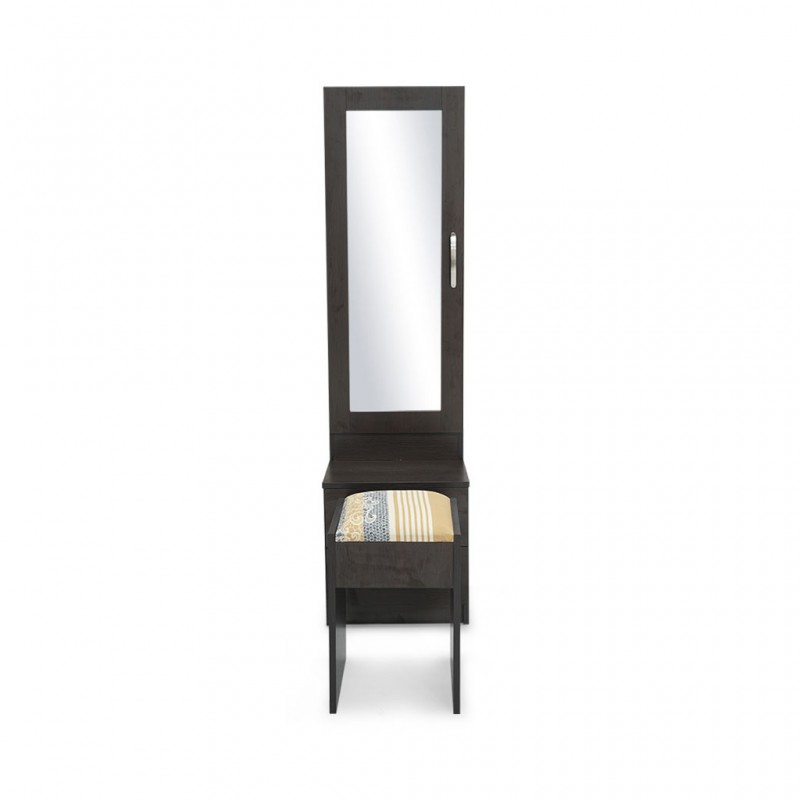 Filton Dressing Table & Pouf in Melamine MDF Wengue Filton Dressing Table & Pouf in Melamine MDF Wengue