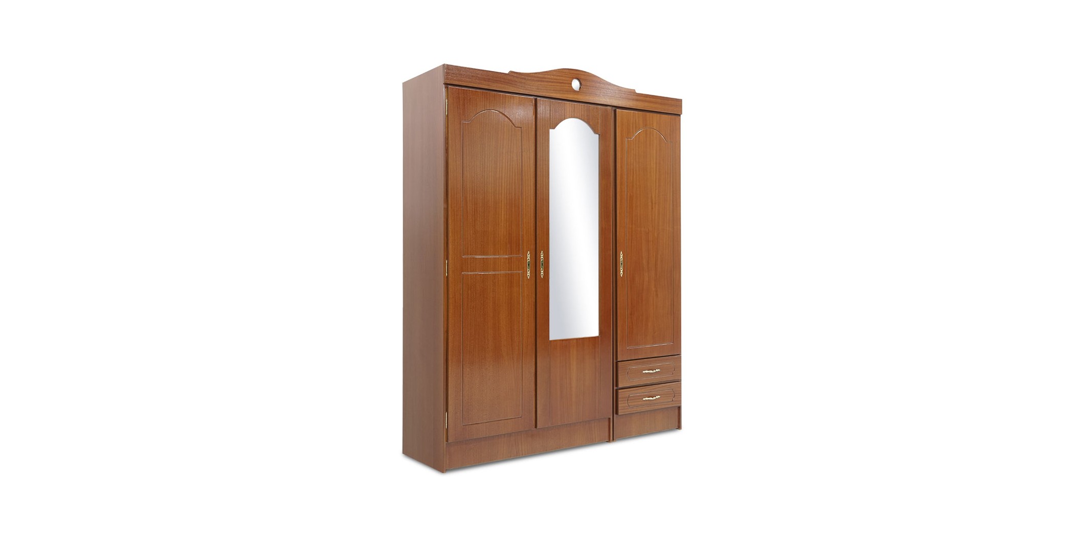 Jacinthe Wardrobe 3 Doors MDF Sapele