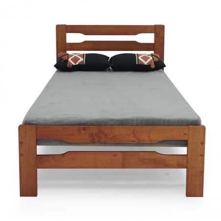 Lucy Bed 91x190 cm D.Oak Rubberwood