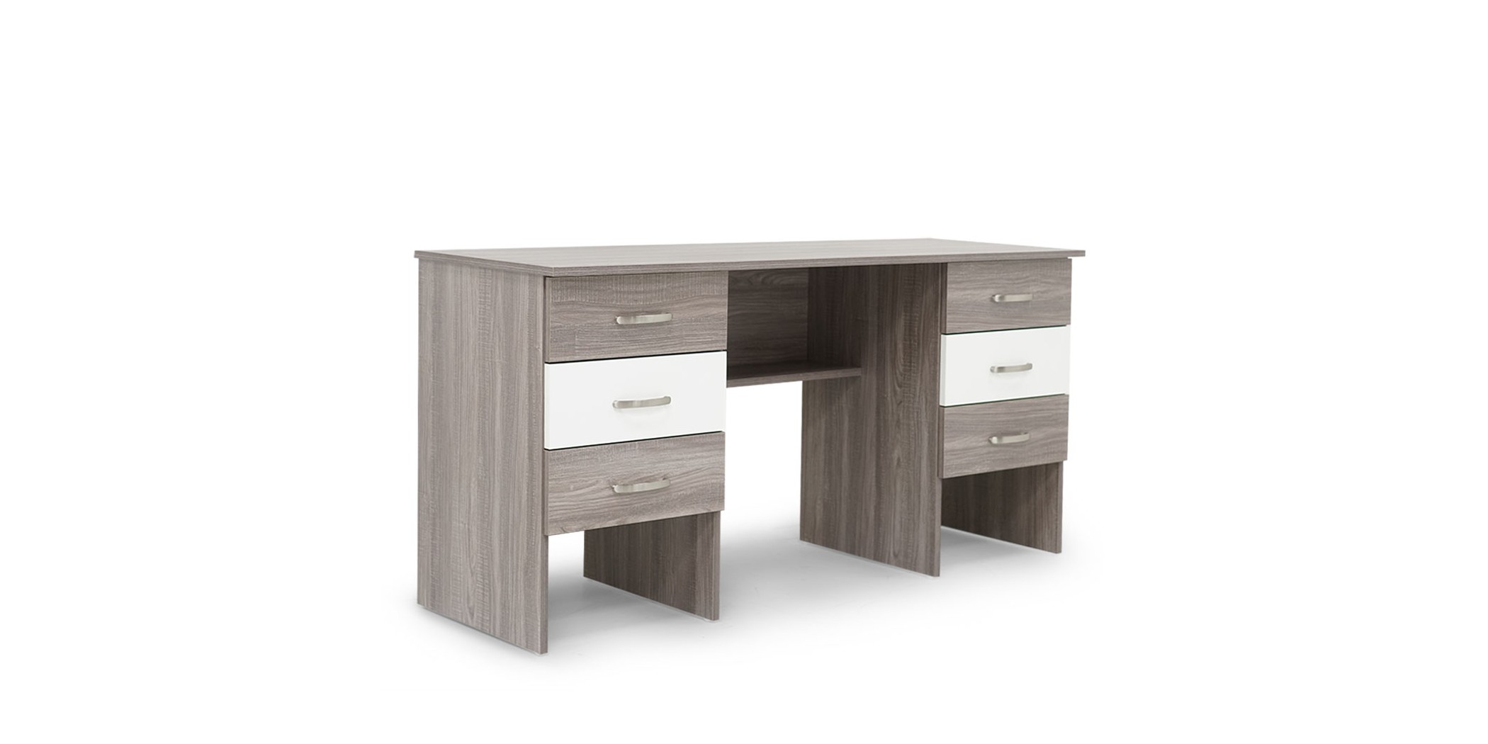 Bruce Office Table Arom & White in Melamine