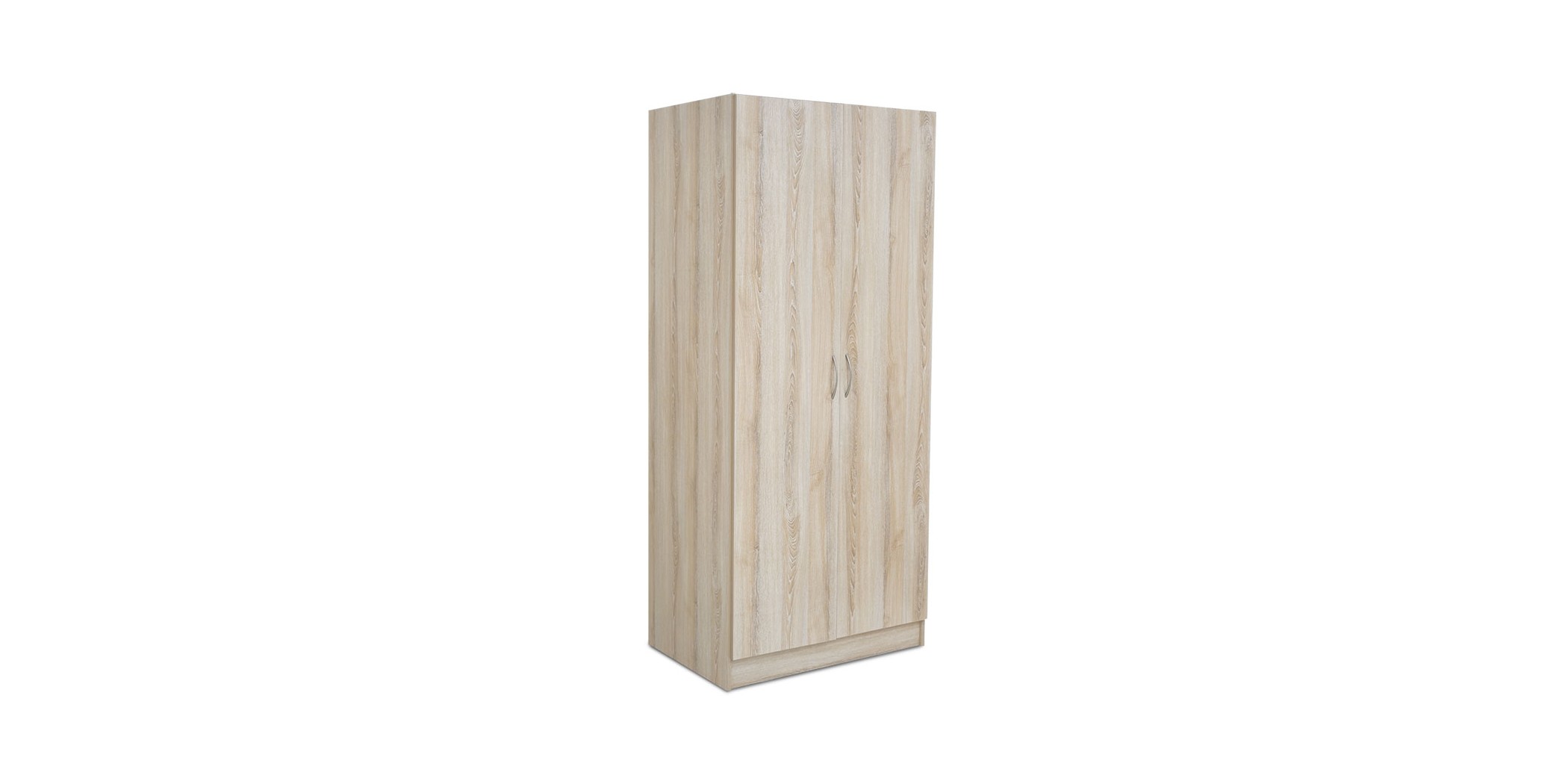 Elsa Wardrobe 2 Doors Oak MDF with hanger