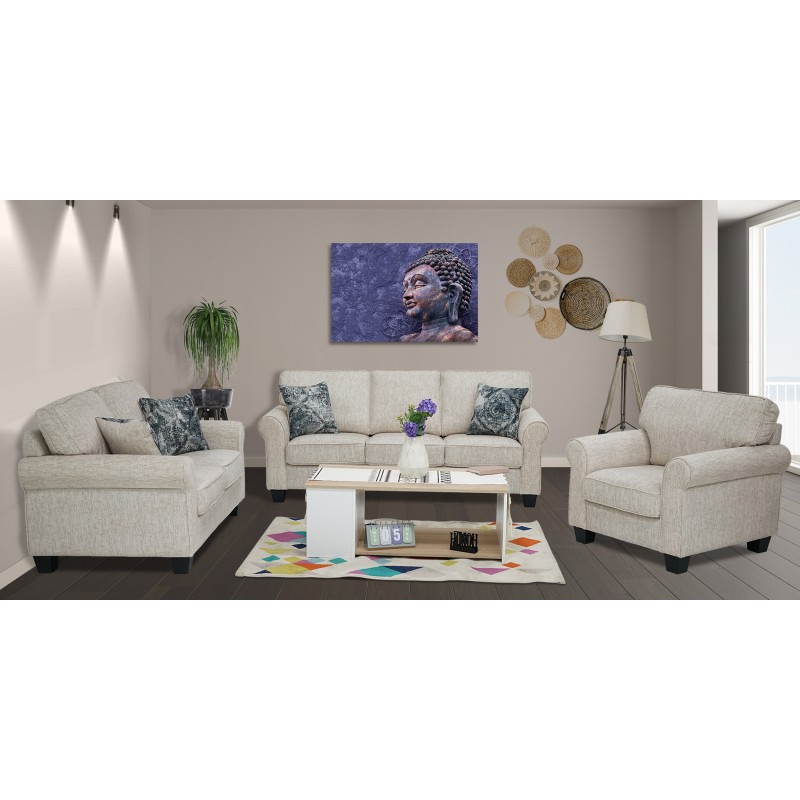 Brooklyn Sofa 3+2+1 Beige Col