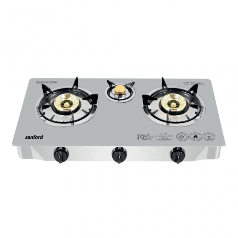 Sanford SAN730 SF5364GC-A Mirror Premium 3 Burner Hard Tempered Mirror Glass Gas Cooker Sanford SAN730 SF5364GC-A Mirror Premium 3 Burner Hard Tempered Mirror Glass Gas Cooker