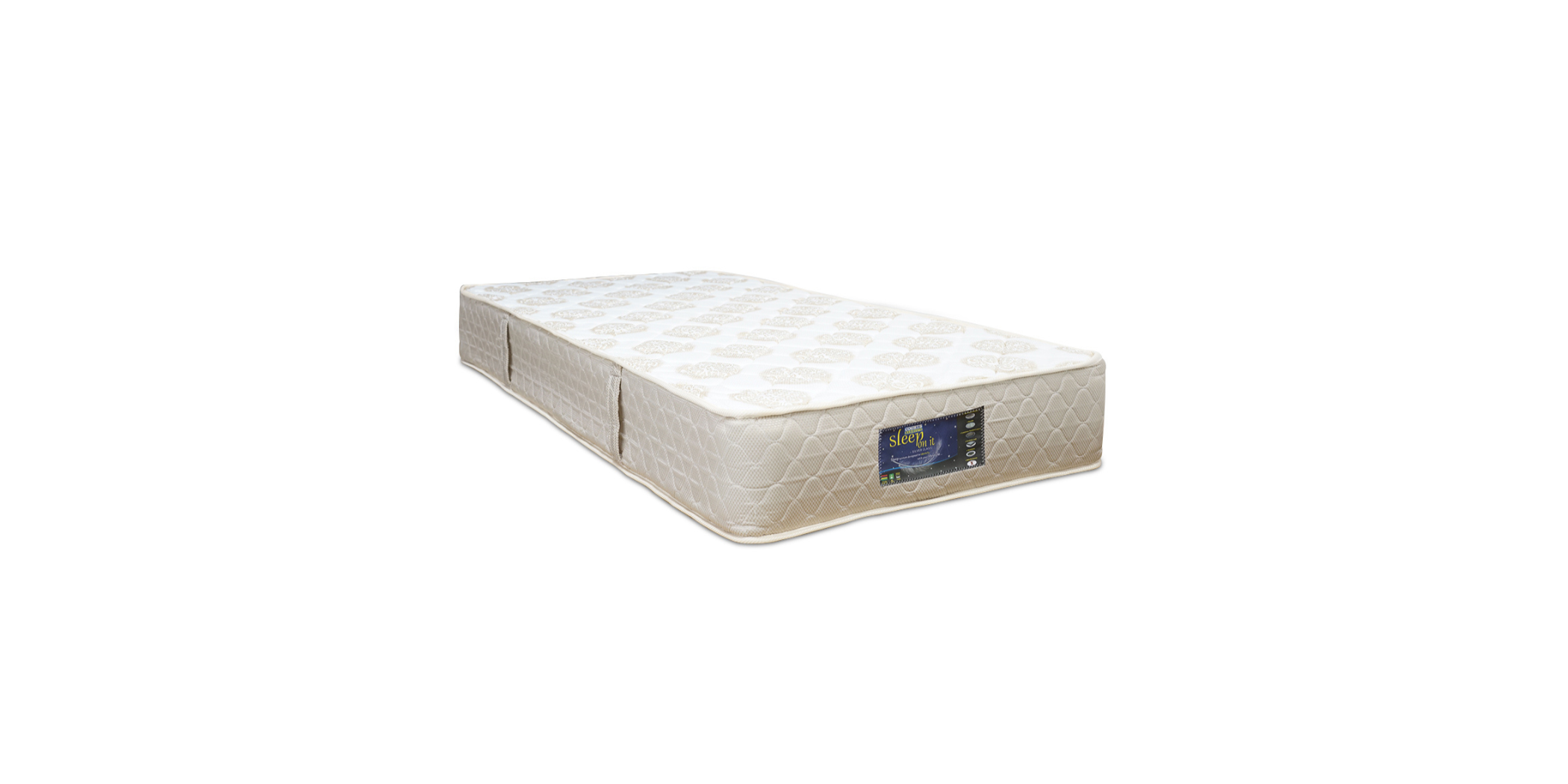 Sleep On It Silver Single White Gold Fabric 90x190 cm