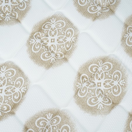 Sleep On It Silver Double White Gold Fabric 150x200 cm Bonnell Spring