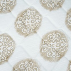 Sleep On It Silver Double White Gold Fabric 120x200 cm Bonnell Spring