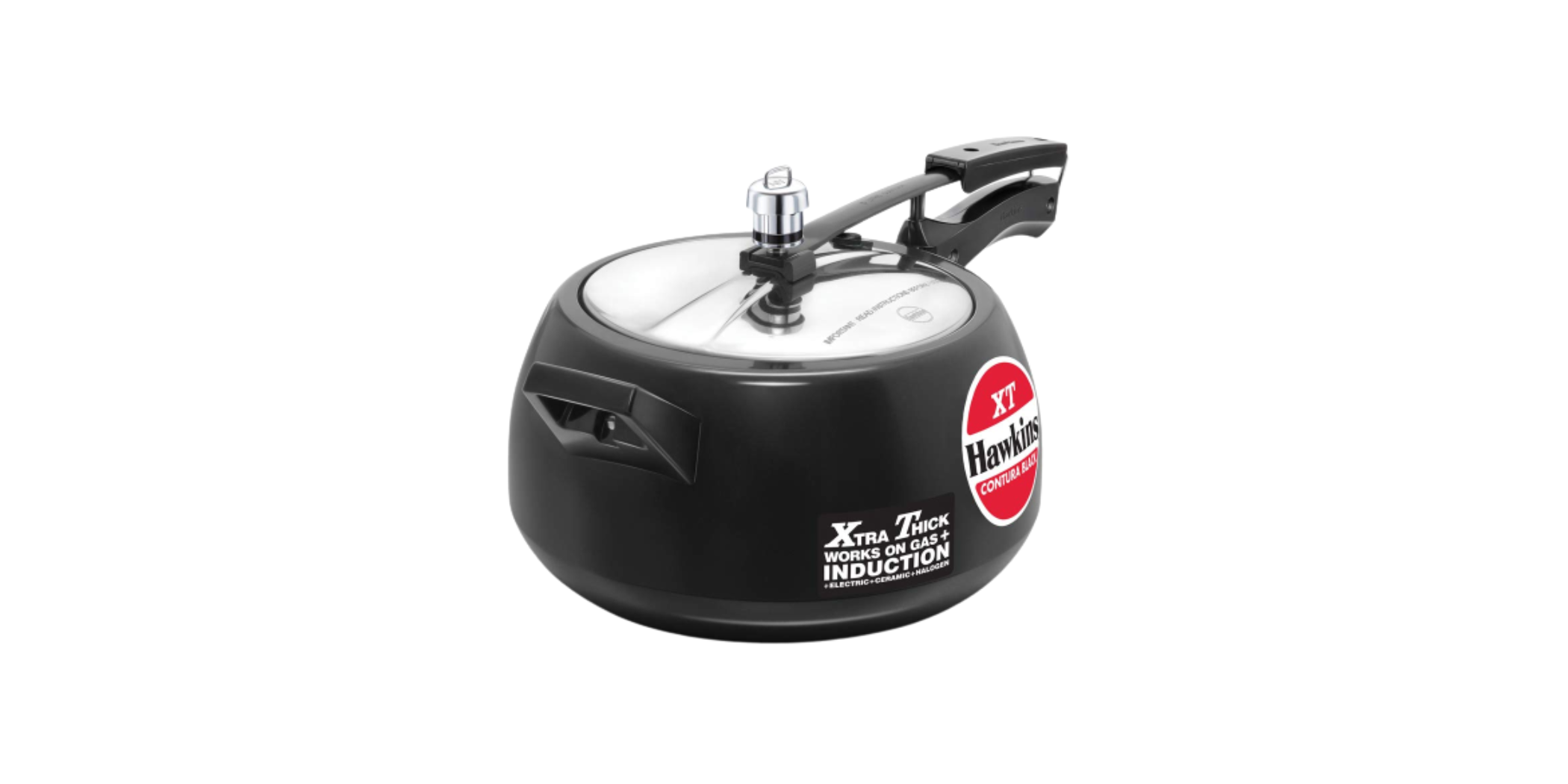 Hawkins CXT50 5L Contura Blk Xtra Thick Induction Compatible Pressure Cooker