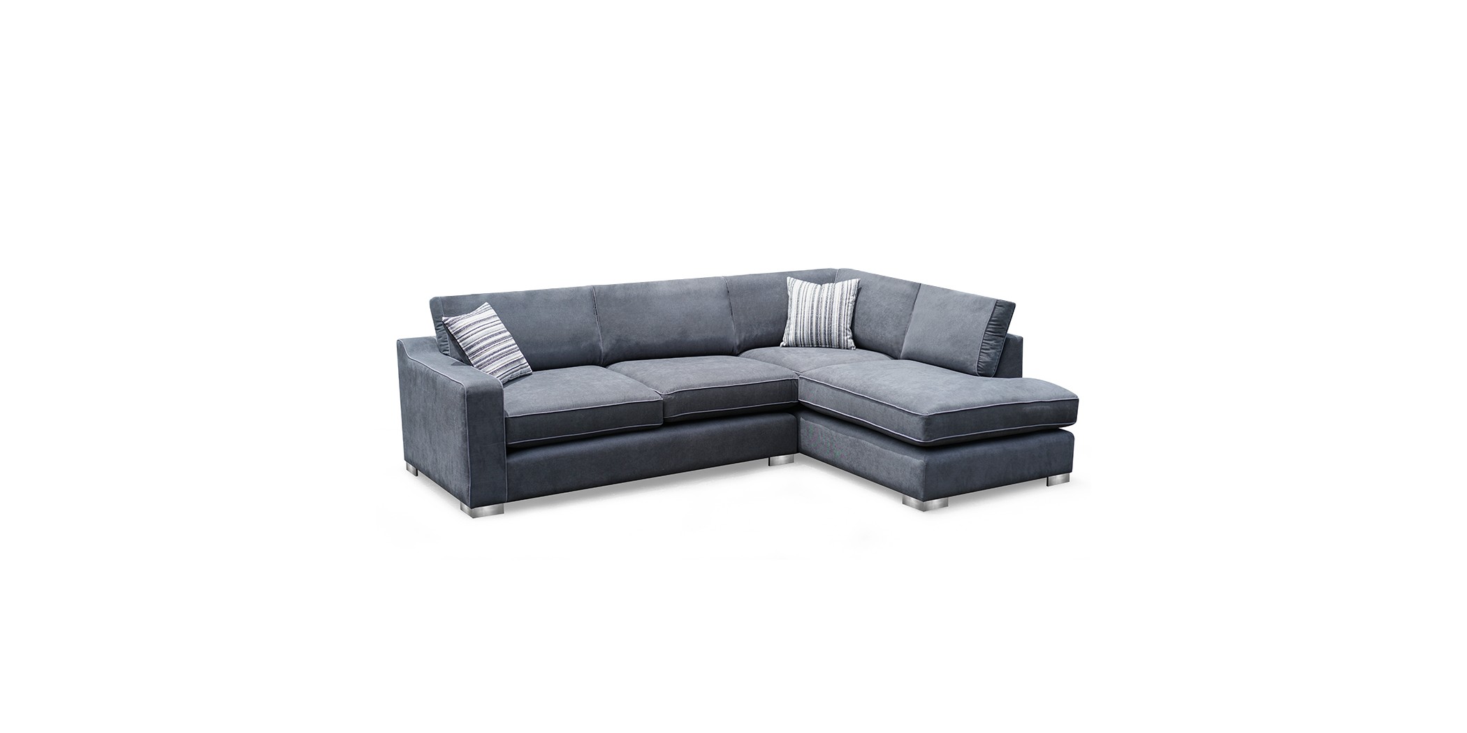 Delta Sofa Corner D.Grey Fabric