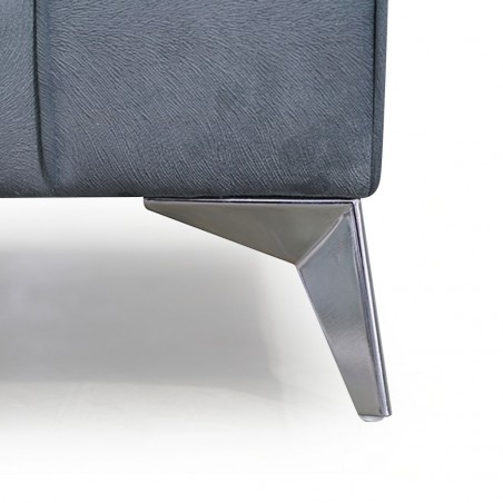 Jade 3 Seater Ponny Fabric Grey Colour