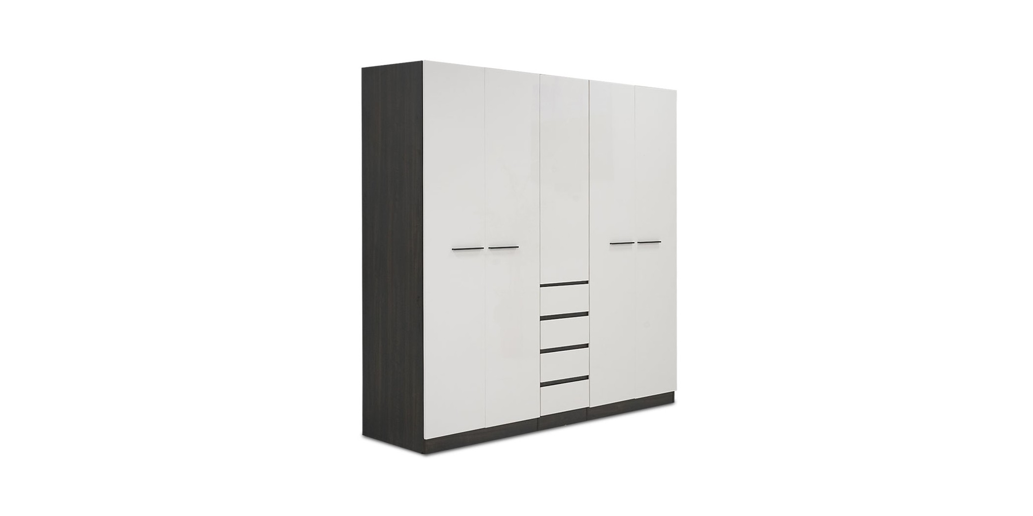 Raimona Wardrobe 5 Doors Brown & Cream