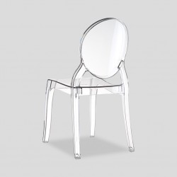 Siesta Elizabeth Chair Clear Transparent Ref 034