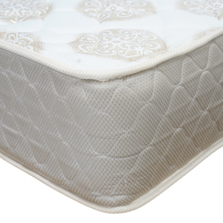 Sleep On It Silver Double White Gold Fabric 120x200 cm Bonnell Spring